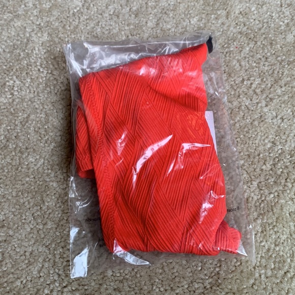 Shade & Shore Deep Orange Swimsuit Bikini Bottoms Low Coverage Cheeky New Nwt - Picture 16 of 16